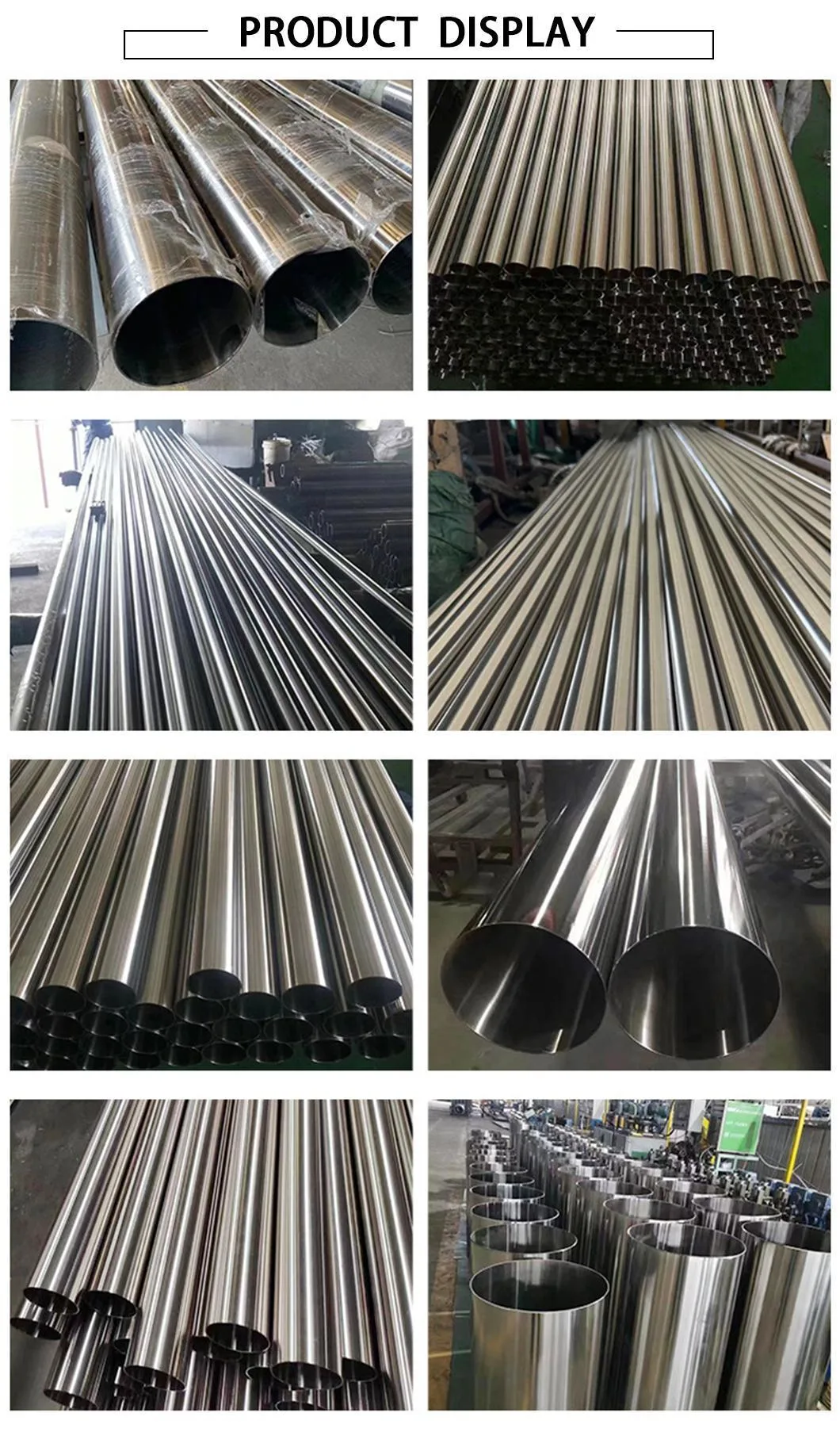 201 304 Seamless Precision Stainless Steel Decorative Round Tube