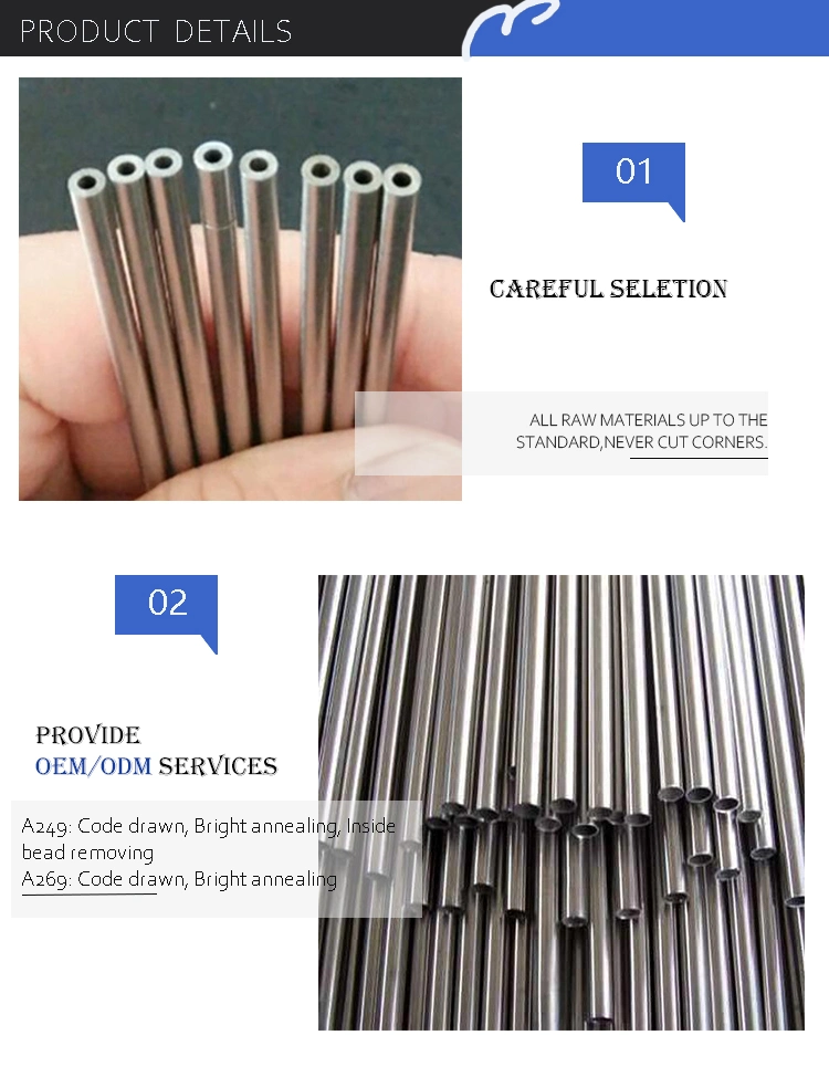316 Tubing Seamless Stainless Steel Pipe Price Precision Capillary Stainless Steel Tube Medical
