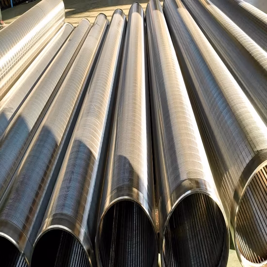 Well Water Treatment Wedge Wire Mesh Casing Screen Pipe Passive Water Inlet Tube